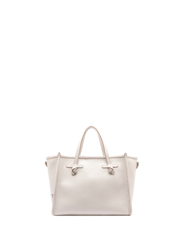 Marcella 32 shopping bag in sand double bubble leather