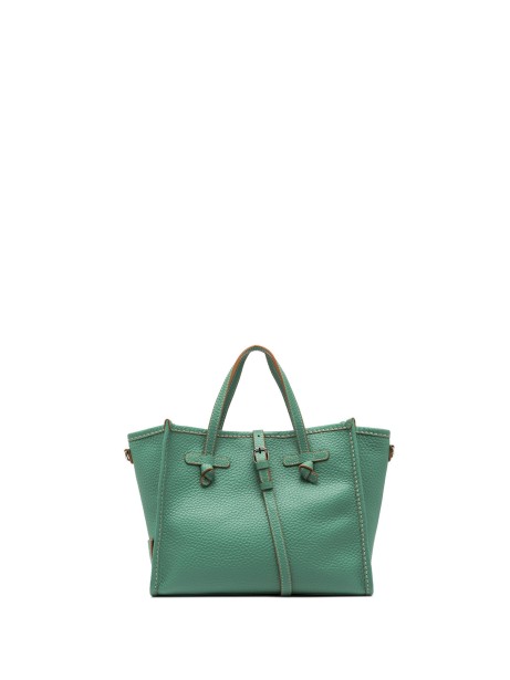 Marcella 32 shopping bag in bubble double leather mint