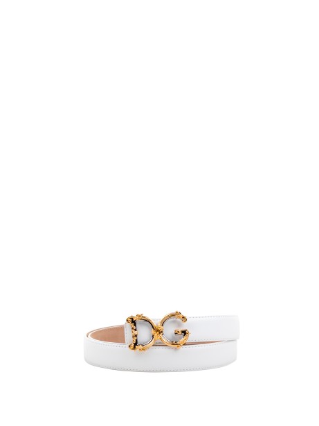 Calfskin Belt with Logo