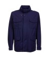 Field Jacket unlined in stretch nylon with water-repellent treatment