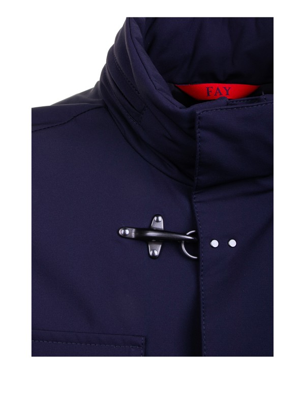 Giacca Field sfoderata in nylon stretch con trattamento idrorepellente