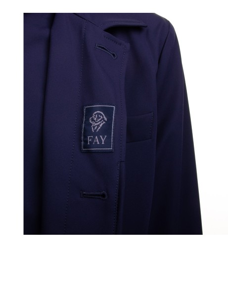 Stretch nylon jacket with water-repellent treatment