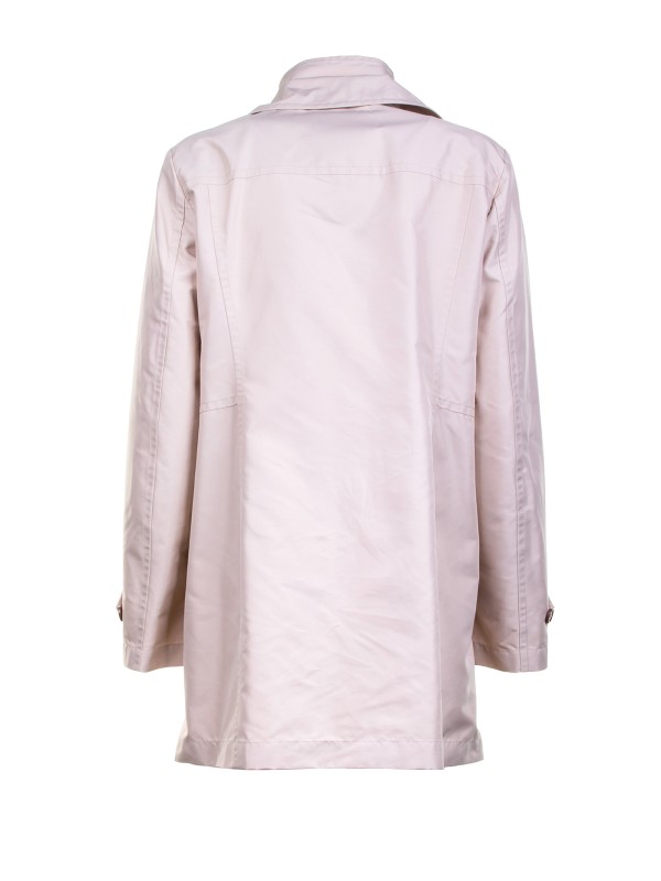 Trench in technical poplin with water-repellent treatment
