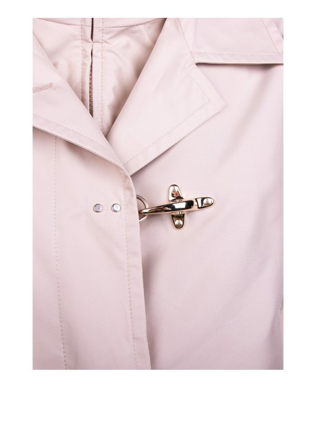 Trench in technical poplin with water-repellent treatment