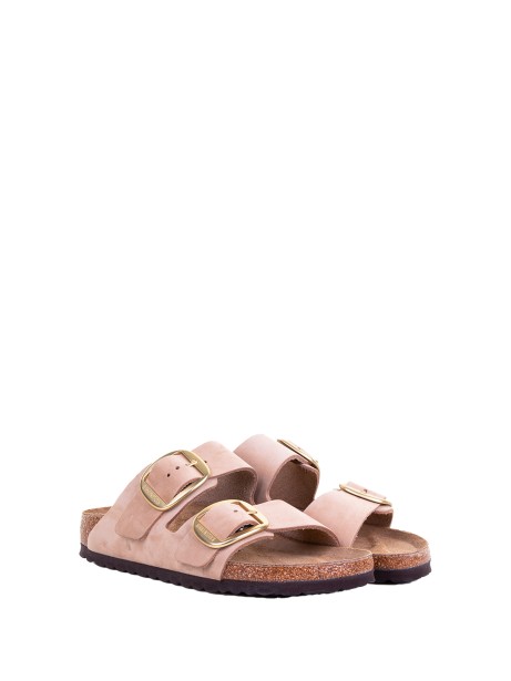 Arizona Big Buckle Nubuck Leather Slipper