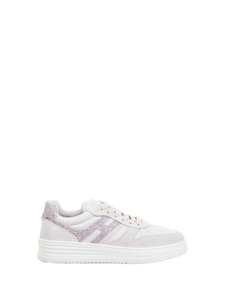 H630 women's sneaker with pink glitter