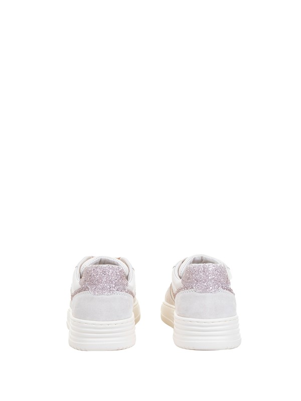 Sneaker H630 donna con glitter rosa