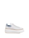 Women's H-Stripes sneaker in nappa and suede