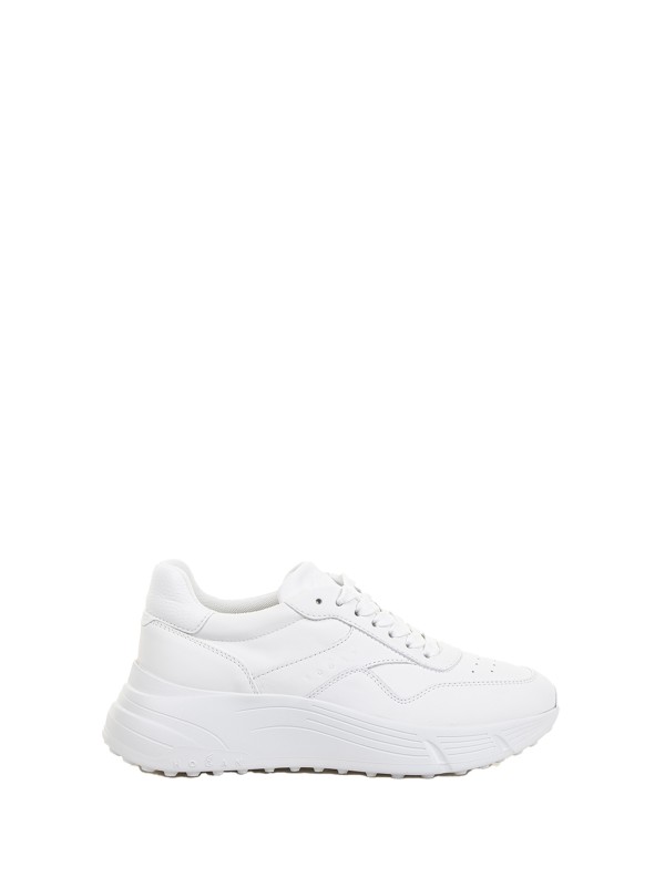 Hi-Fi platform leather sneaker