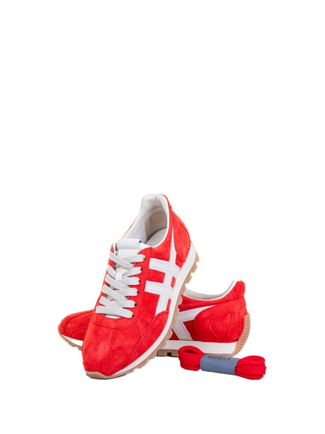 Sneaker 86er donna rosso con suola extralight