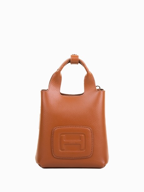 H-Bag mini shopping bag in hammered leather