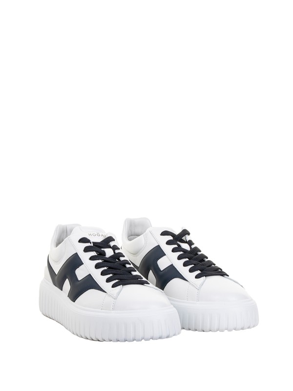 Sneaker H-Stripes uomo in nappa