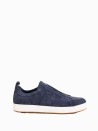 Sneaker H-TV uomo blu navy in suede