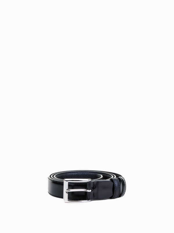 Semi-gloss leather belt Semi-gloss leather belt