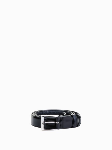 Semi-gloss leather belt Semi-gloss leather belt