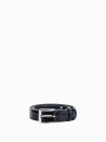 Semi-gloss leather belt