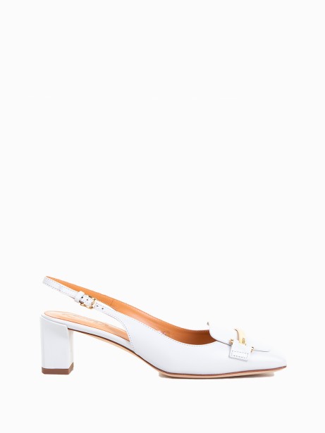 Décolleté Slingback in pelle