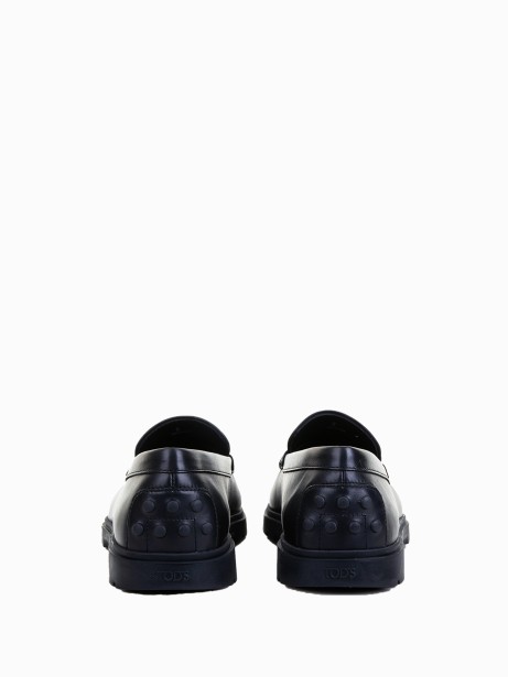 Mocassino con mascherina uomo in pelle