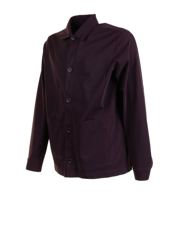 Giacca camicia uomo marrone