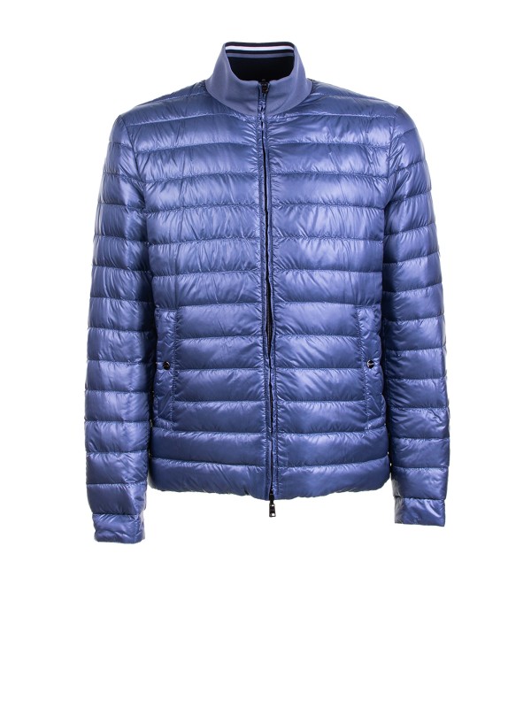 Reversible Quilted Nylon Down Jacket