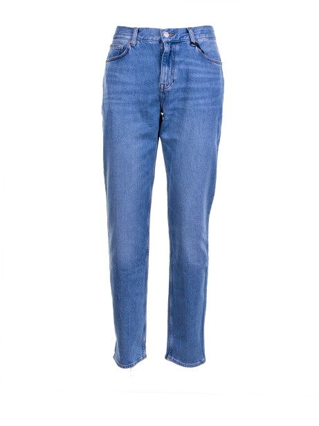 Straight denim jeans