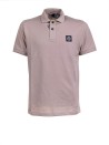 Beige polo shirt with logo