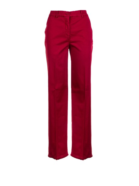 Pantalone donna a vita alta lampone Pantalone donna a vita alta lampone