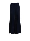 Women's navy blue flared trousers