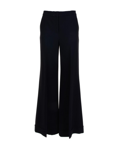Women's black flared trousers