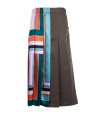 Printed Twill and Gabardine Skirt