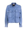 Camicia boxy in denim