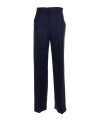 Palazzo trousers in wool canvas