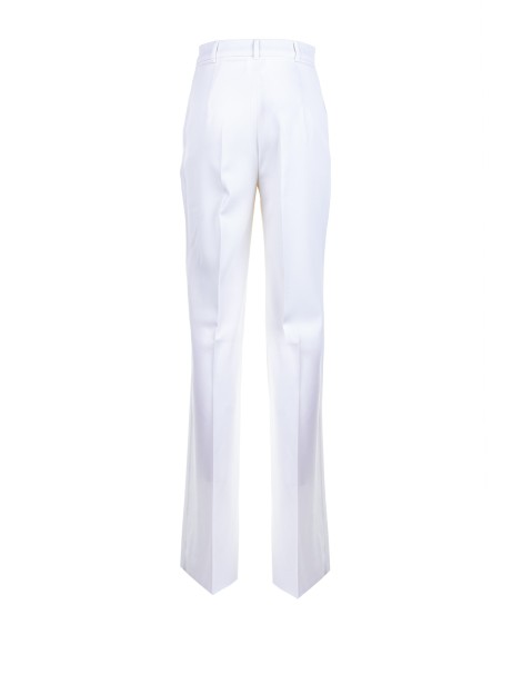 Straight trousers in wool satin 2