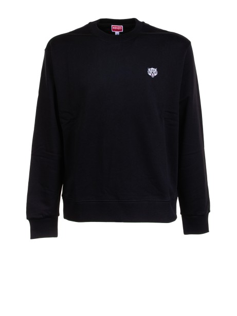 Crewneck Sweatshirt with Mini Tiger Logo