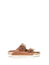 Arizona Big Buckle Slipper in Oiled Leather