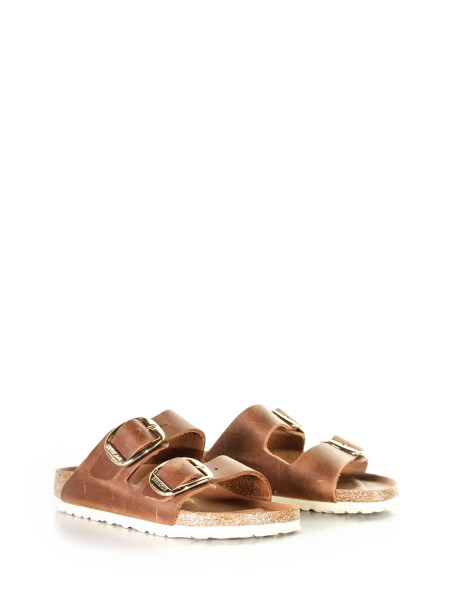 Arizona Big Buckle Slipper in Oiled Leather 2