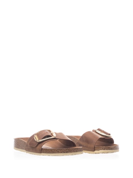 Madrid Big Buckle Slipper in Oiled Leather 2