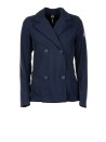 Trench doppiopetto corto donna blu navy