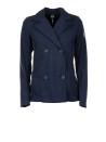 Women's Short Double-Breasted Trench Coat Navy Blue