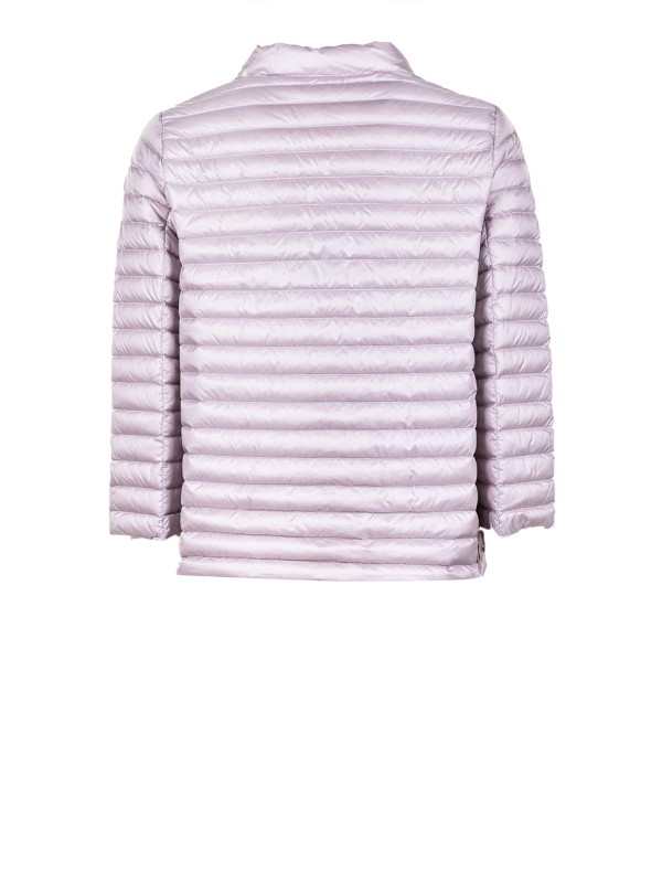 Lavender Quilted Cape Jacket with Zip