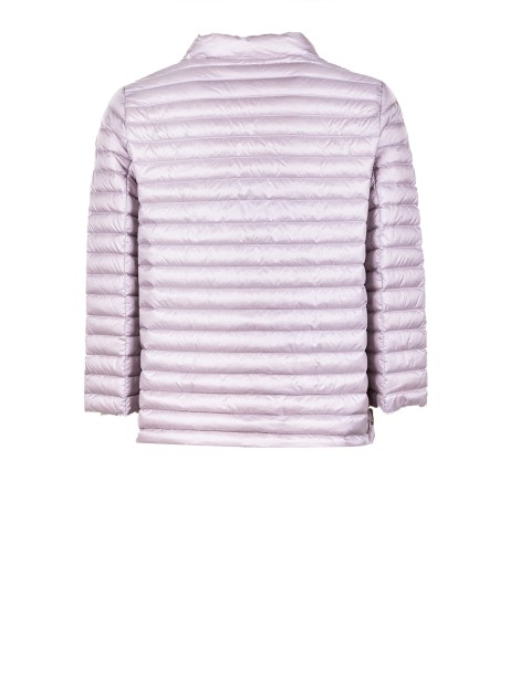 Lavender Quilted Cape Jacket with Zip
