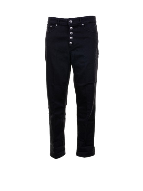 women's jeans in black denim