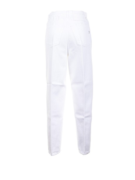 women's jeans in white denim