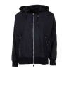 Women's Black Zip Up Hooded Jacket