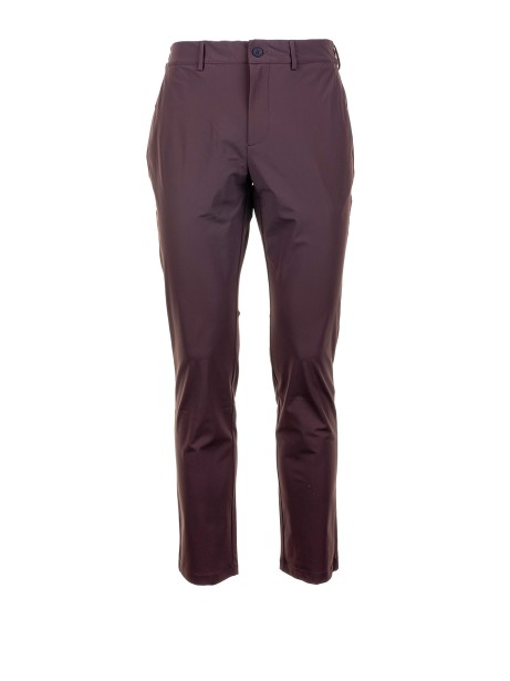 Dark brown regular fit trousers
