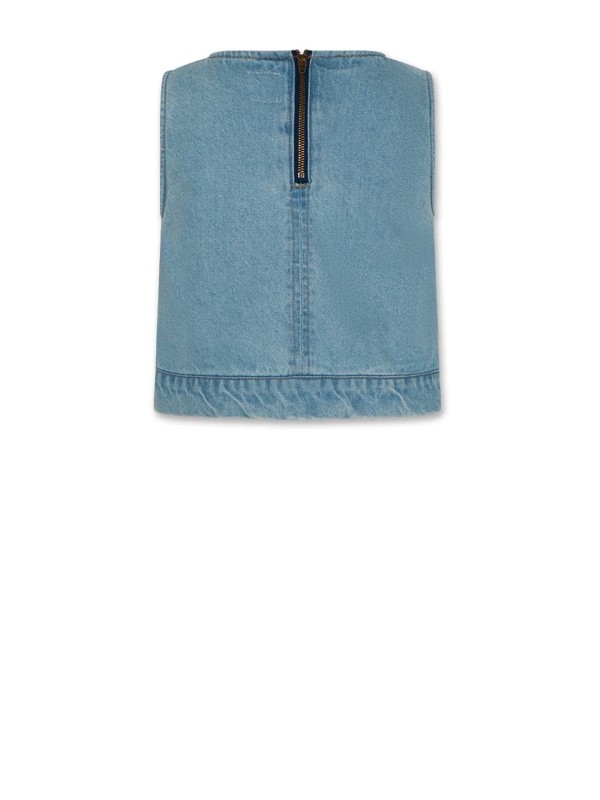 Top bambina in denim