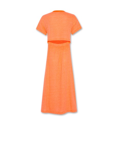 Neon coral girl's dress