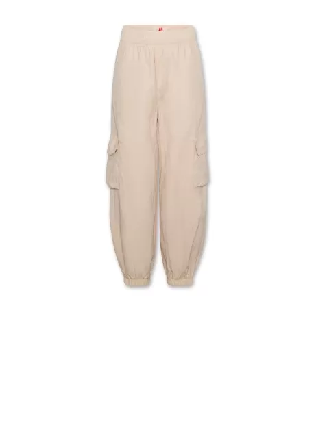 Cream trousers for girls