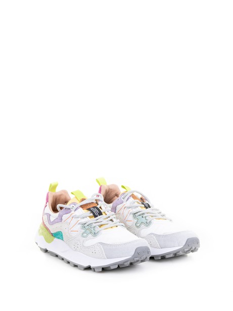 Sneaker Yamano multicolore in nylon e camoscio donna
