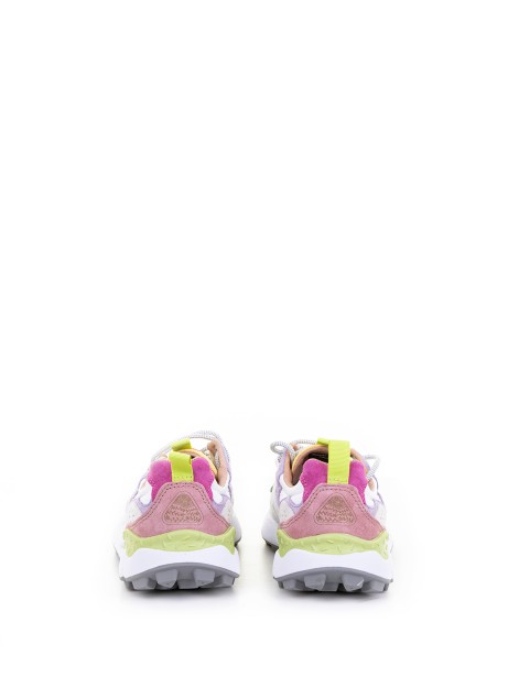 Sneaker Yamano multicolore in nylon e camoscio donna